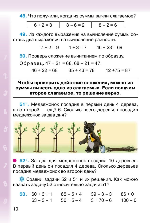 примеры на плюс и на минус 2 класс примеры на плюс и на минус 2 класс